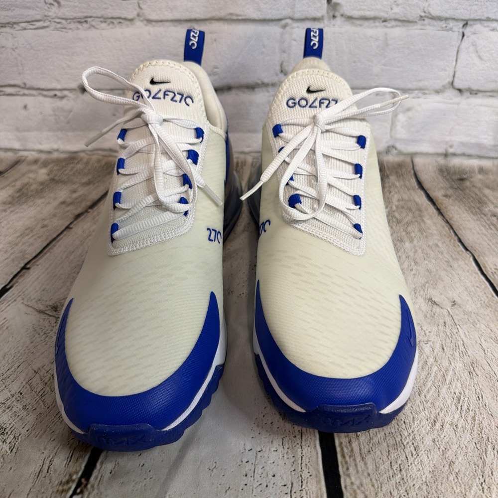 Nike Golf Air Max 270 G Tour Shoes White Blue CK6483-106 Sz 12 Duke Kentucky